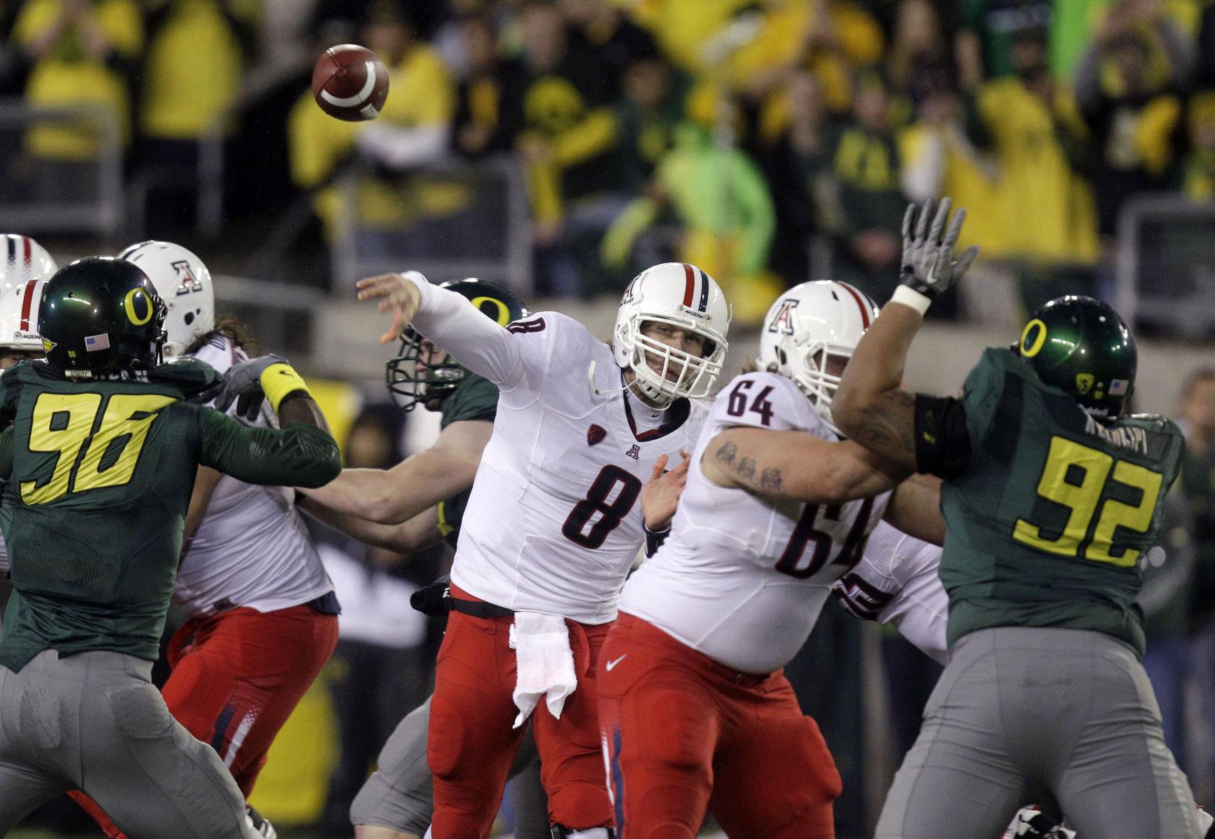 University of Arizona quarterback Nick Foles